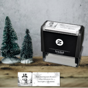 Sello Automático Navidades de Winter Forest Snowman