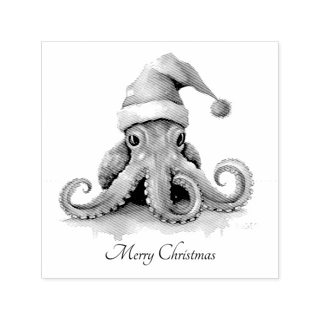 Sello Automático Navidades del Octopus Alegría, personalizado (Diseño)