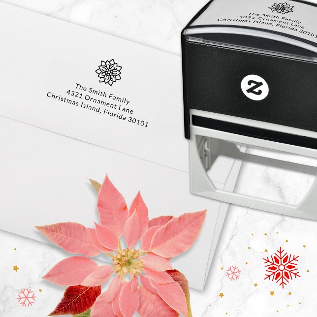 Sello Automático Navidades Flor de Poinsettia (Subido por el creador)