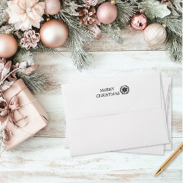 Sello Automático Navidades florales de época