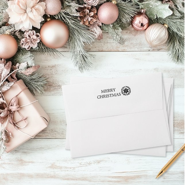 Sello Automático Navidades florales de época (Christmas Self-Inking Stamp)