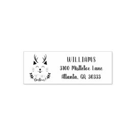 Sello Automático Navidades Meowy | Dirección de devolución de gatos