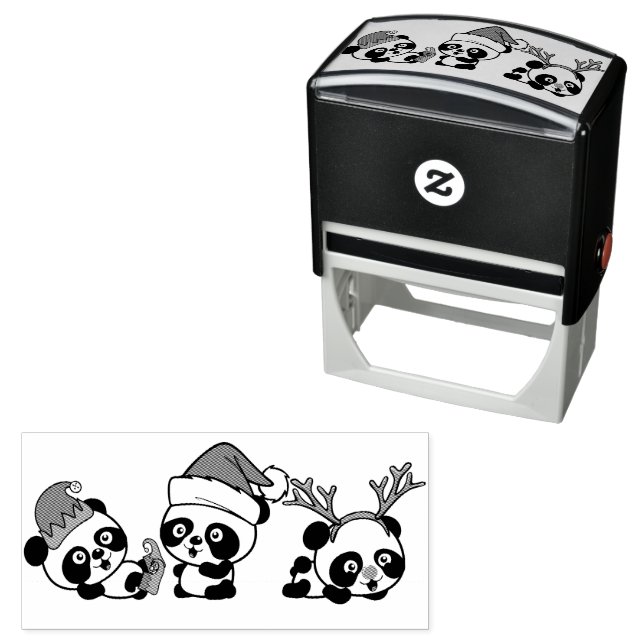 Sello Automático Navidades Pandas (In Situ)