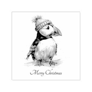 Sello Automático Navidades Puffin personalizable