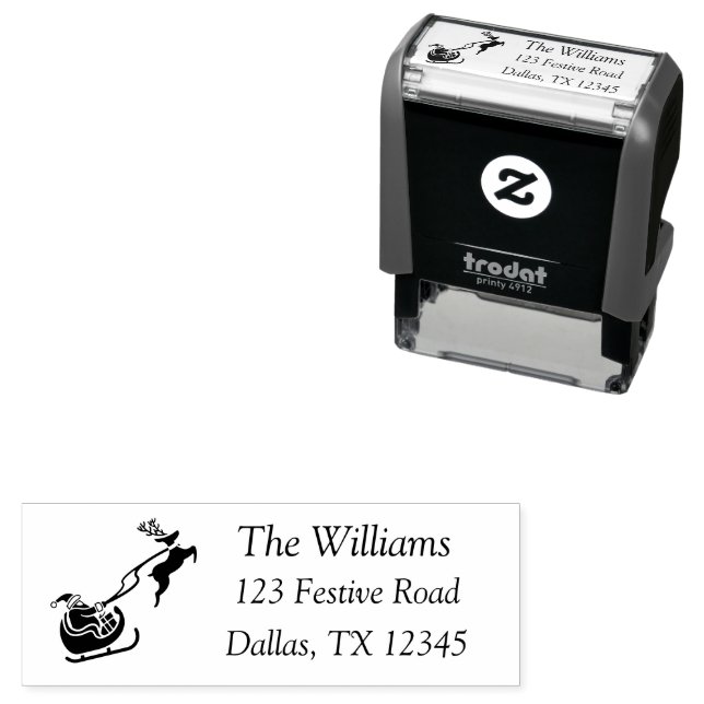 Sello Automático Navidades Santa Reindeer Sleigh (In Situ)