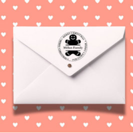 Sello Automático Navidades Tema del hombre de Gingerbread