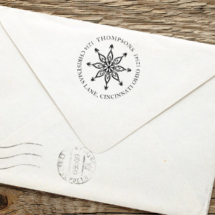 Sello Automático Navidades vacaciones de invierno simple diversión 