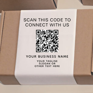 Sello Automático Negocio de código QR moderno