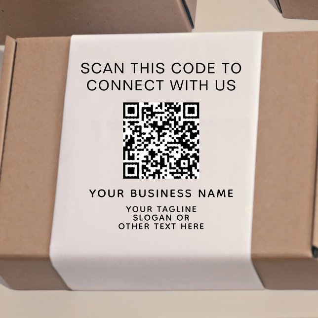 Sello Automático Negocio de código QR moderno (Subido por el creador)