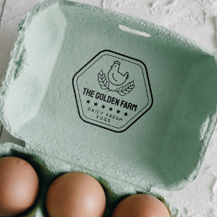 Sello Automático Negocio de Huevos Frescos de Gallina Moderna