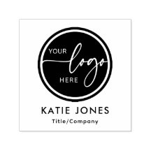Negocio de Logo Personalizado en Blanco y Negro