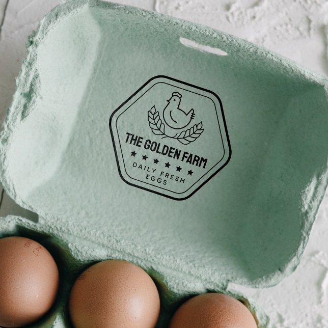 Sello Automático Negocio moderno de huevos frescos de pollo (Subido por el creador)