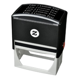 Sello Automático Negocio Personalizado Tradicional 5 Líneas de Text