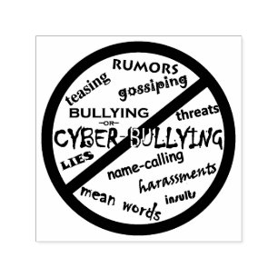 Sello Automático Ningún mensaje de bullying en lugar de elegir la a