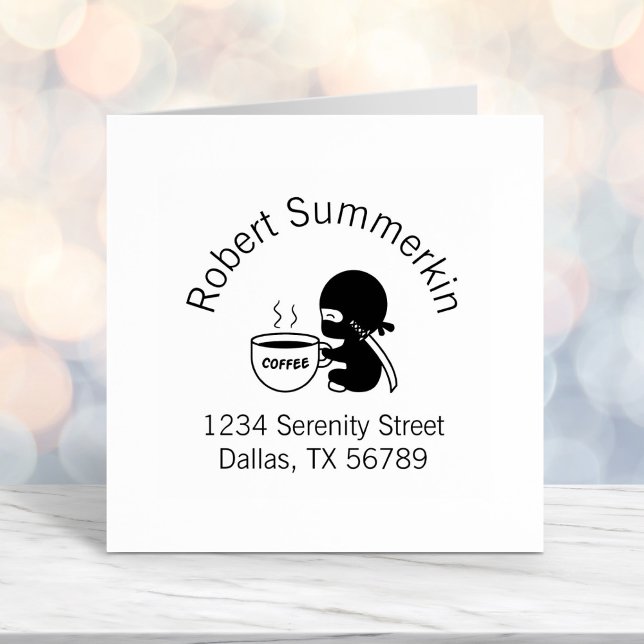 Sello Automático Ninja pequeño con dirección de arco de café grande (Subido por el creador)