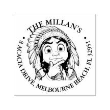 Niño americano nativo Tema impactado