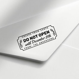 Sello Automático No abrir hasta el 25 de diciembre Navidades