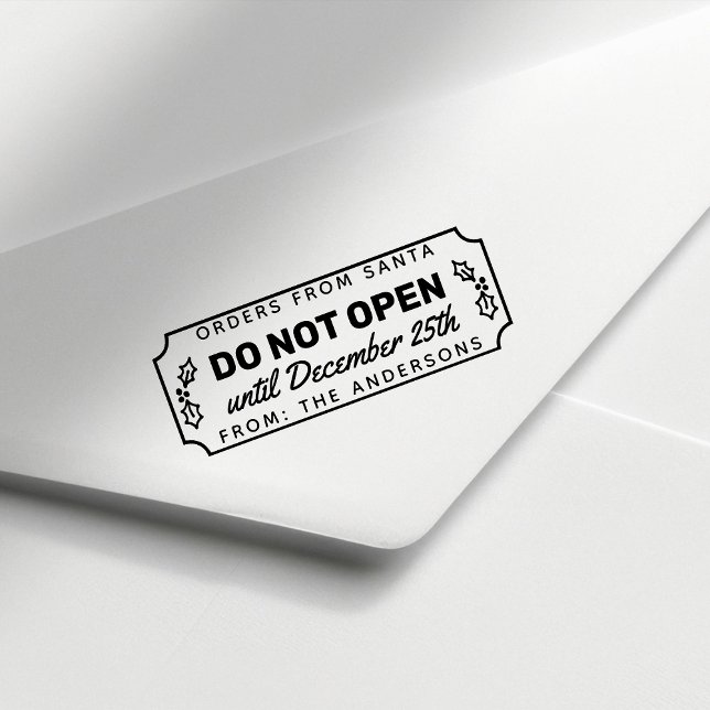 Sello Automático No abrir hasta el 25 de diciembre Navidades (Subido por el creador)