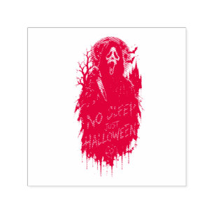 Sello Automático No dormir solo grito de Halloween Diseño gótico de