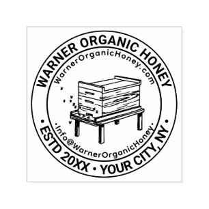 Sello Automático Nombre comercial de colmena de abejas melíferas Ub