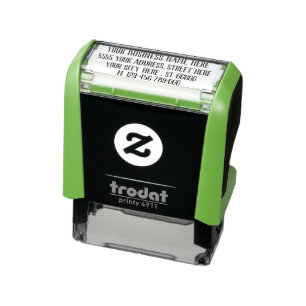 Sello Automático Nombre Comercial Personalizado Dirección de Devolu