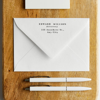 Sello Automático Nombre corporativo clásico, cargo de trabajo y dir