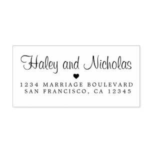 Sello Automático Nombre de caligrafía de moda Nombre de Boda de dev