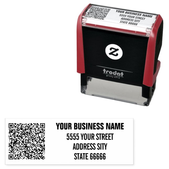 Sello Automático Nombre de código QR del personalizado Dirección Se (In Situ)