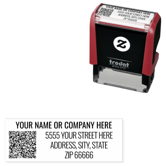 Sello Automático Nombre de código QR personalizado Dirección de mar (In Situ)
