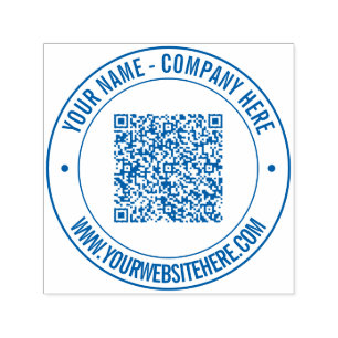 Sello Automático Nombre de código QR Sitio web de marca de autoenla