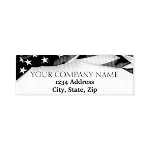 Sello Automático Nombre de empresa PATRIÓTICA Estados Unidos Bander