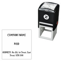 Nombre de empresa personalizado Dirección PAGADO I