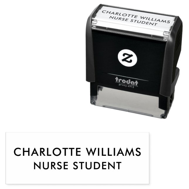 Sello Automático Nombre de estudiante personalizado moderno (In Situ)