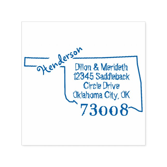 Sello Automático Nombre de familia Crear propia dirección de devolu (Diseño)