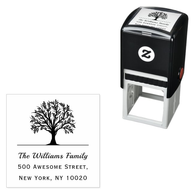 Sello Automático Nombre de familia de árbol Dirección de devolución (In Situ)