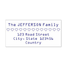 Nombre de familia de filas de corazón y marca de g