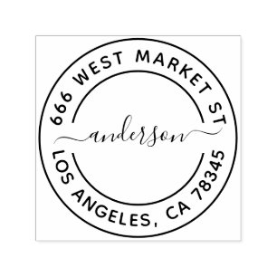 Sello Automático Nombre de familia de personalizado y dirección de 