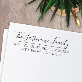 Sello Automático Nombre de familia de personalizado y dirección de 