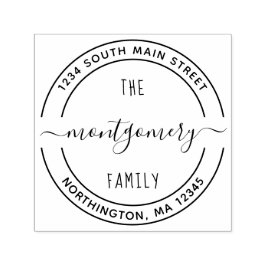 Sello Automático Nombre de familia de script 10 Dirección de devolu