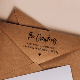 Sello Automático Nombre de familia de script Dirección de devolució