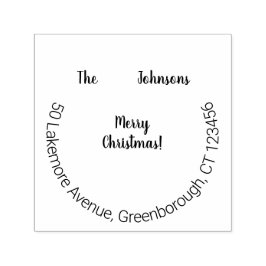 Sello Automático Nombre de familia Dirección de devolución de navid