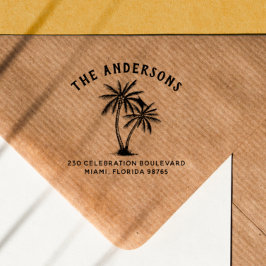 Sello Automático Nombre de familia negrita y dirección de devolució