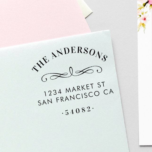 Sello Automático Nombre de familia y dirección de devolución de tip (Subido por el creador)