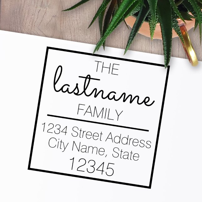 Sello Automático Nombre de familia y dirección de devolución del pe (Subido por el creador)