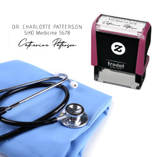 Sello Automático Nombre de firma del profesional de la salud médico