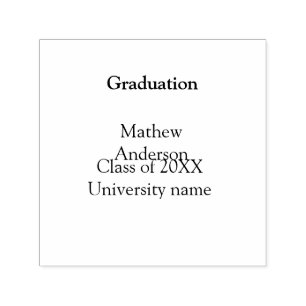 Sello Automático nombre de graduación clase de 20XX nombre de unive