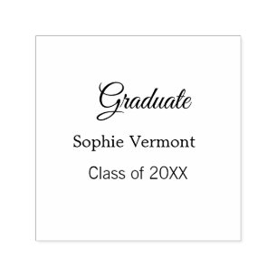 Sello Automático nombre de graduado clase de 20XX felicitaciones si