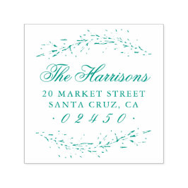 Sello Automático Nombre de guión elegante Dirección de devolución b