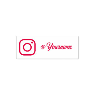 Sello Automático Nombre de Instagram personalizado, sígueme en Inst