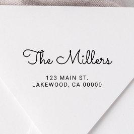 Sello Automático Nombre de la familia de guiones de escritura a man